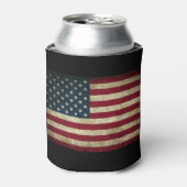 Bier Koozie (Amerikaanse vlag) (Blikje Voorkant)