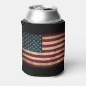 Bier Koozie (Amerikaanse vlag) (Blikje Achterkant)