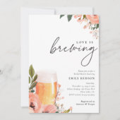 Bier Liefde is Brouwen Bruids Douche Uitnodiging (Voorkant)