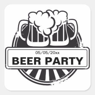 Bier logo Vierkante Sticker