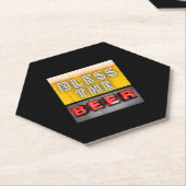 Bier Lover| Bless the Beer Kartonnen Onderzetters (Schuin)