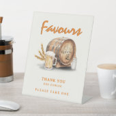 Bier Luier Baby Shower Favorieten Bedankt Reclamebord Met Voetstuk (Insitu)