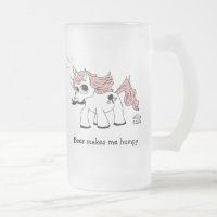 Bier maakt me een humpy unicorn bier mok
