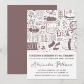 Bier Mannen Rustieke Drinken 82ste verjaardag Kaart (Voorkant / Achterkant)