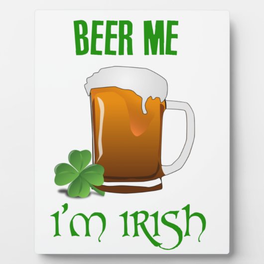 Bier me ben ik Iers Fotoplaat (Voorkant)