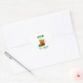 Bier me ben ik Iers Hart Sticker (Envelop)