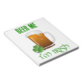 Bier me ben ik Iers Notitieblok (Schuin)