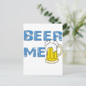 bier me grappig briefkaart (Staand voorkant)
