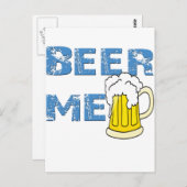 bier me grappig briefkaart (Voorkant / Achterkant)