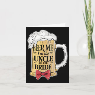 Bier me in de oom van bruid huwelijksfeest Herbelu Kaart