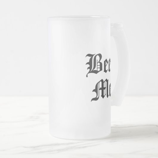 Bier-me-Mok Matglas Bierpul (Voorkant rechts)