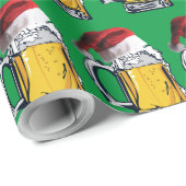 Bier met kerstkerstcadeauPet Cadeaupapier (Rol Hoek)