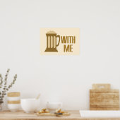 Bier met poster (Keuken)