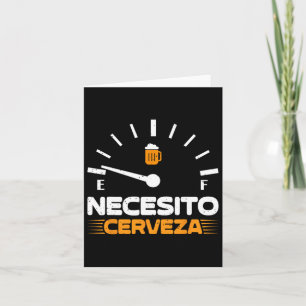 Bier Mexicaanse partij Mannen Necesito Cerveza Cin Kaart