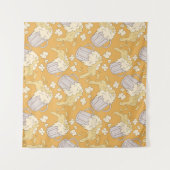 Bier Mok Cartoon:  naadloos. Wandkleed (Voorkant (horizontaal))