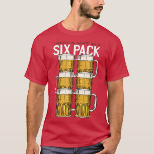Bier Mok Si Pack Mannen Vrouwen Grafisch Novelty T T-shirt