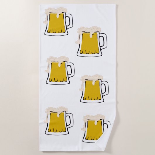 Bier Mok Strandlaken (Voorkant)