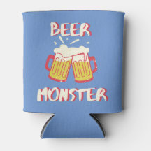 Bier Monster Blikkoeler | Lichtblauwe Achtergrond