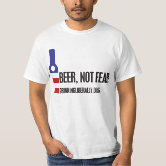 Bier niet bang voor Mannen T-shirt