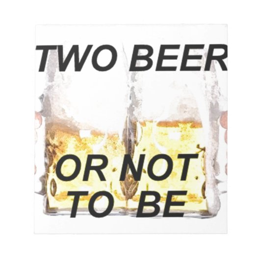 bier notitieblok (Voorkant)