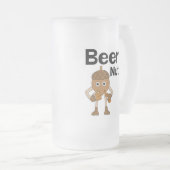 Bier nut Tekst van glas Mok (Voorkant rechts)