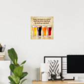 "Bier... omdat... Poster (Thuiskantoor)