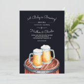 Bier op een uitnodiging van Keg (Staand voorkant)