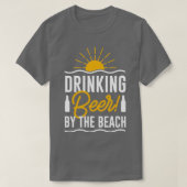 Bier op het strand 1 t-shirt (Design voorkant)