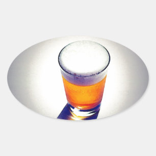 Bier Ovale Sticker