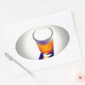 Bier Ovale Sticker (Envelop)