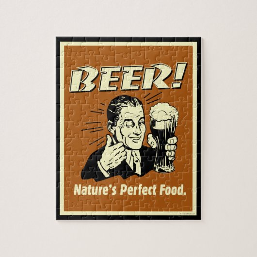 bier: Perfect food van Natuur Legpuzzel (Verticaal)
