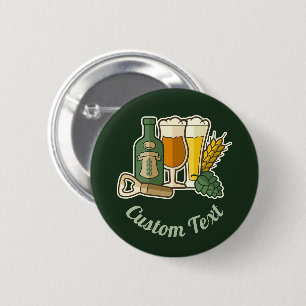Bier-pictogrammen Button
