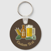 Bier-pictogrammen Sleutelhanger (Voorkant)