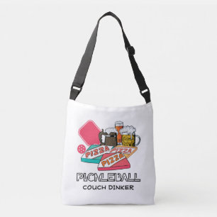 Bier Pizza Bank Dinker PICKLEBALL Crossbody Tas