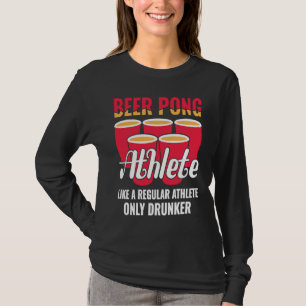 Bier Pong Atleet Definitie Bier Bier Pong T-shirt
