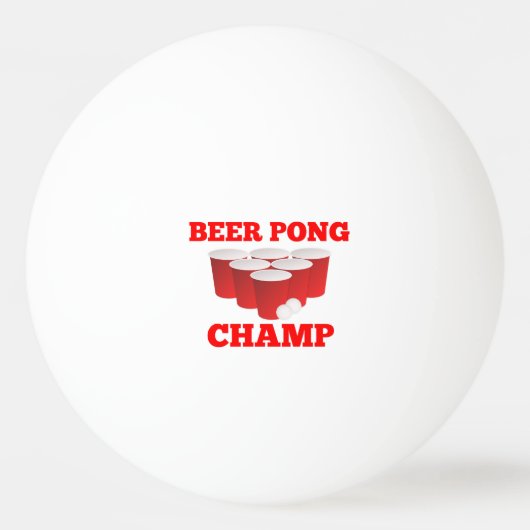 Bier Pong Champ Ping Pong Ballen (Voorkant)