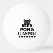 Bier Pong Kampioen Grappige Tekst Pingpongballen (Achterkant)