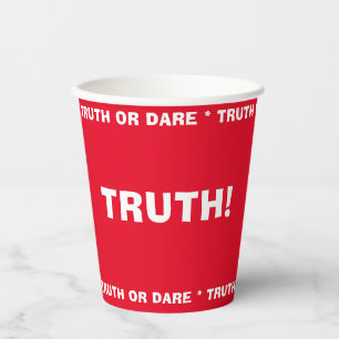 Bier Pong Waarheid of Dare Party Game WAARHEID Papieren Bekers