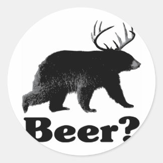 Bier? Ronde Sticker