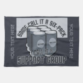 Bier Six Pack aangepaste handdoek (Horizontaal)