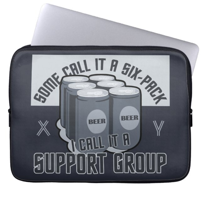 Bier Six Pack aangepaste laptophoezen Laptop Sleeve (Voorkant)