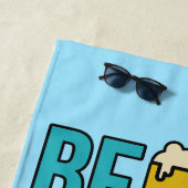 Bier - Slaap – Strand aangepaste tekst strandlaken (In situ)