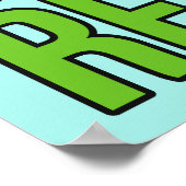 Bier - Slaapstand - Aangepaste naam en kleurenpost Poster (Hoek)