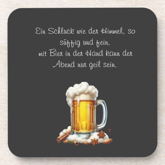 Bier so suffig bier onderzetter (Voorkant)