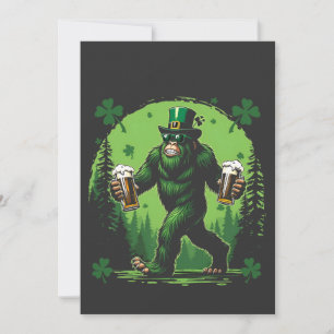 Bier St. Patrick's Day Grote Eten Sasquashe Grappi Feestdagenkaart