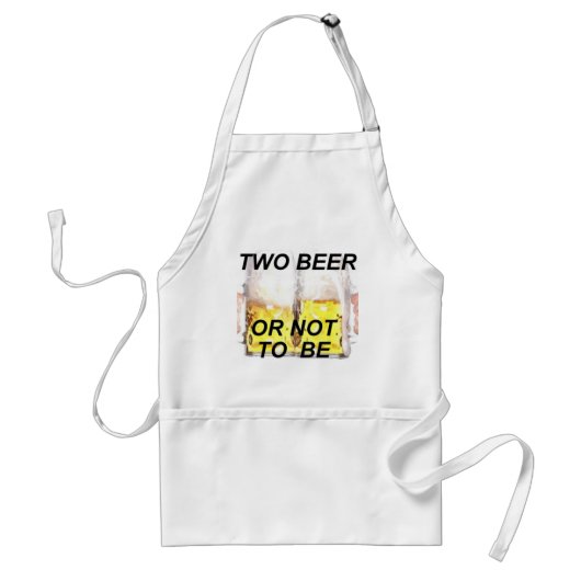 bier standaard schort (Voorkant)