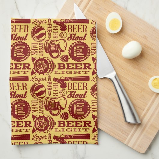 Bier Theedoek (Quarter Fold)