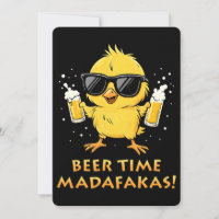 Bier Tijd Madafakas Grappige Meme Eend Gans Retro