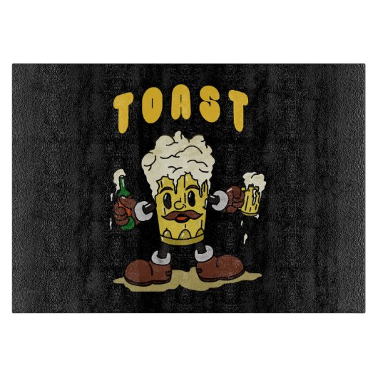 Bier Toast Mascot Snijplank (Voorkant)