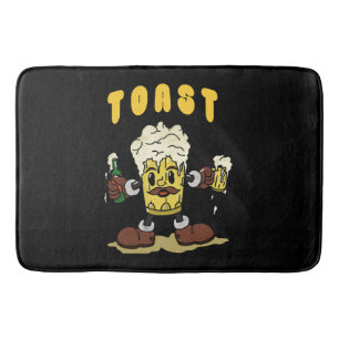 Bier Toast Mascotte Badmat